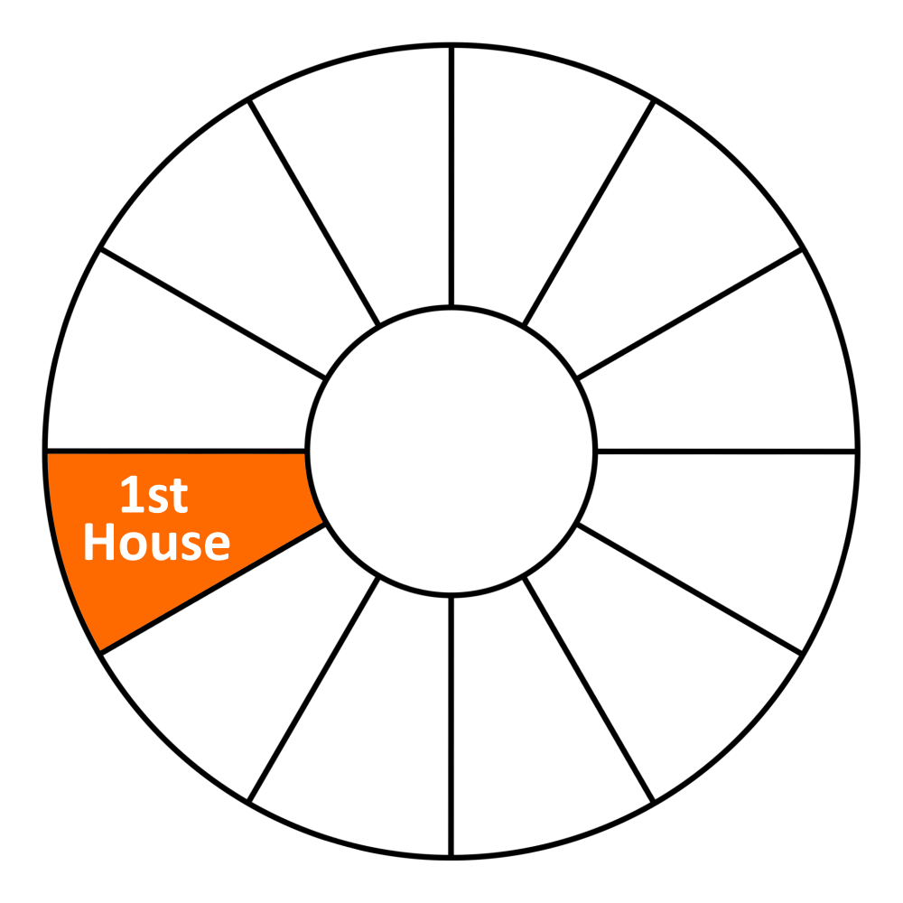 Wheel Chart 1st House Example